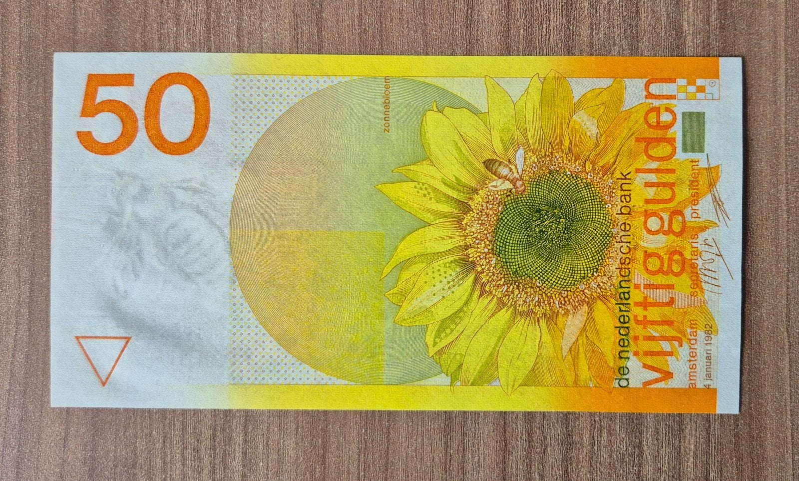 Bankbiljet Nederland - 50 gulden Zonnebloem, Postzegels en Munten, Bankbiljetten | Nederland, Ophalen of Verzenden, 50 gulden