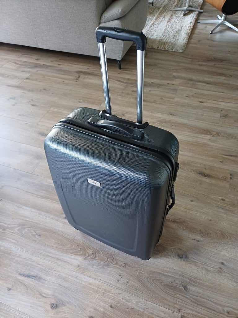 Trolley-koffer, Ophalen, Gebruikt, Hard kunststof, 45 tot 55 cm