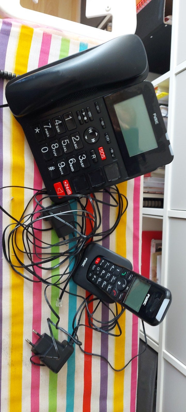 Fysic Telefoon voor senioren, Telecommunicatie, Vaste telefoons | Handsets en Draadloos, Ophalen of Verzenden, Gebruikt, 2 handsets