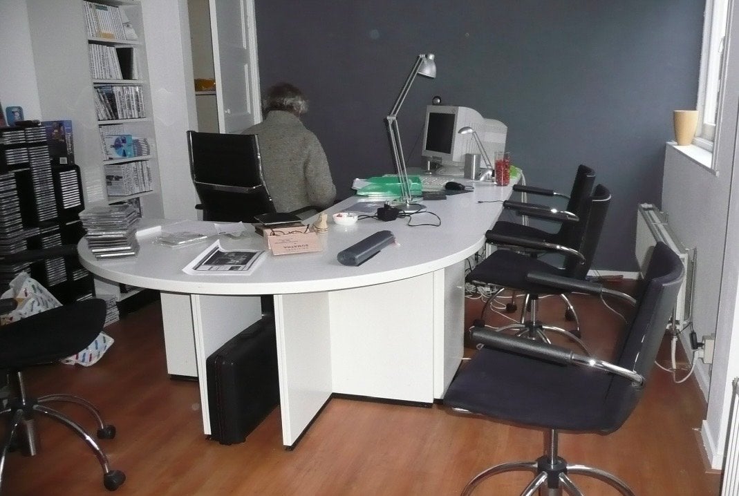Tecno bureau jaren '70 - Osvaldo Borsani "Graphis", Ophalen, Gebruikt, Hout, Vintage
