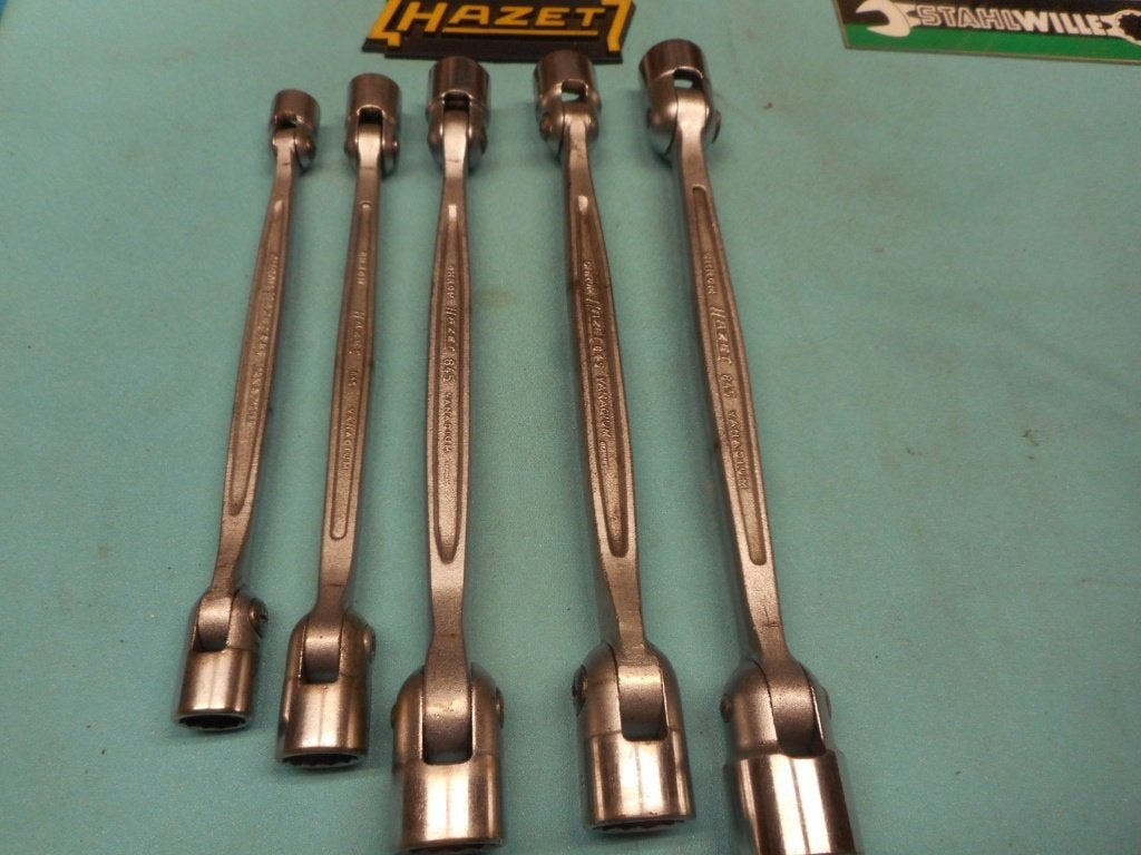 Vijf Hazet Gewrichtssleutels No.645, Auto diversen, Autogereedschap, Ophalen of Verzenden, Gebruikt