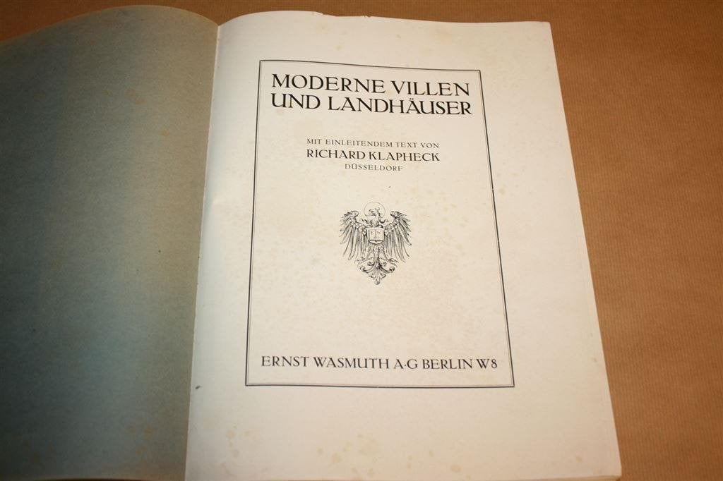 Moderne Villen und Landhäuser - Oude uitgave 1913, Boeken, Kunst en Cultuur | Architectuur, Ophalen of Verzenden, Gelezen, Architecten