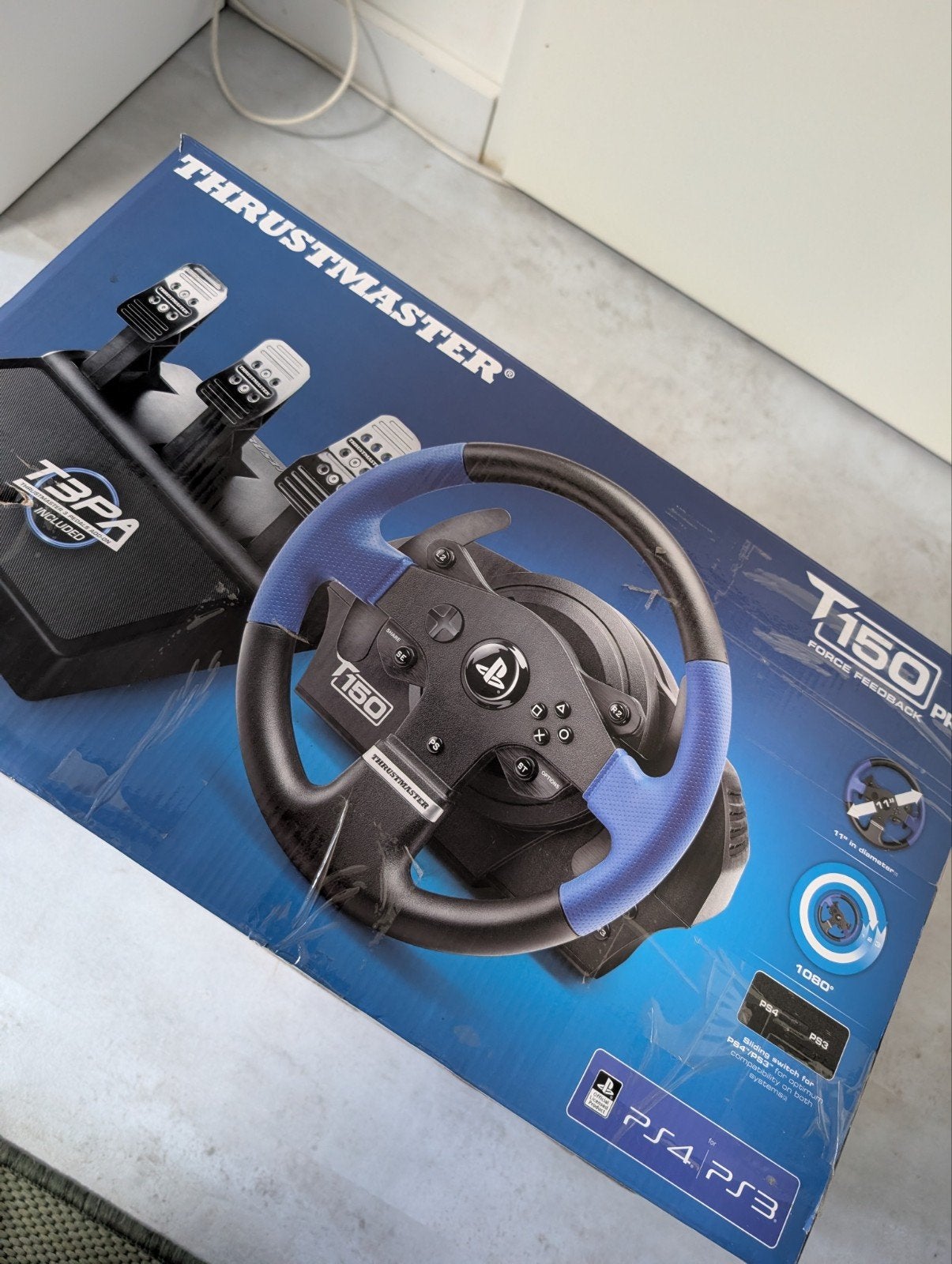 Thrustmaster T150 Pro Force Feedback racestuur + pedalen, Spelcomputers en Games, Spelcomputers | Sony PlayStation Consoles | Accessoires