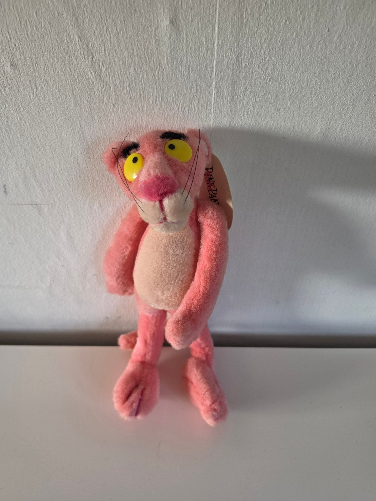 Roze Pluche Pink Panther Knuffel, Ophalen of Verzenden, Gebruikt, Overige typen