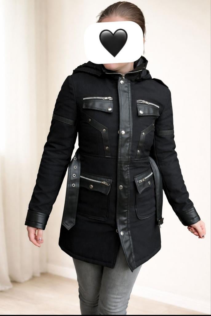 Stoere gothic jas, Gothic, Zwart, Ophalen of Verzenden, Zo goed als nieuw