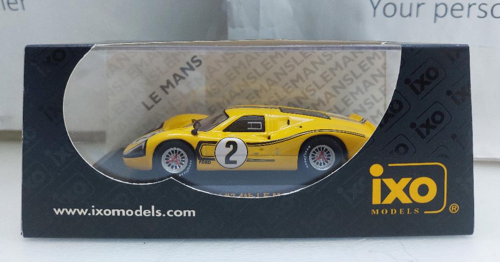 Ixo 1:43 Ford MK IV #2 4th Le Mans 1967 M.Donohue-B.Mclaren, Hobby en Vrije tijd, Modelauto's | 1:43, Ophalen of Verzenden, Nieuw