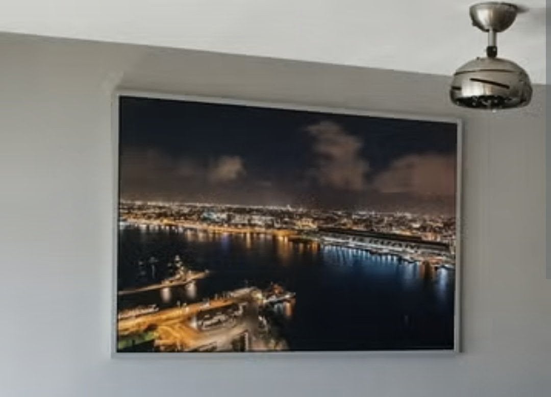 Amsterdam bij nacht - Groot formaat print Ikea Amsterdam, Ophalen of Verzenden, 100 tot 125 cm, 75 – 100, Print