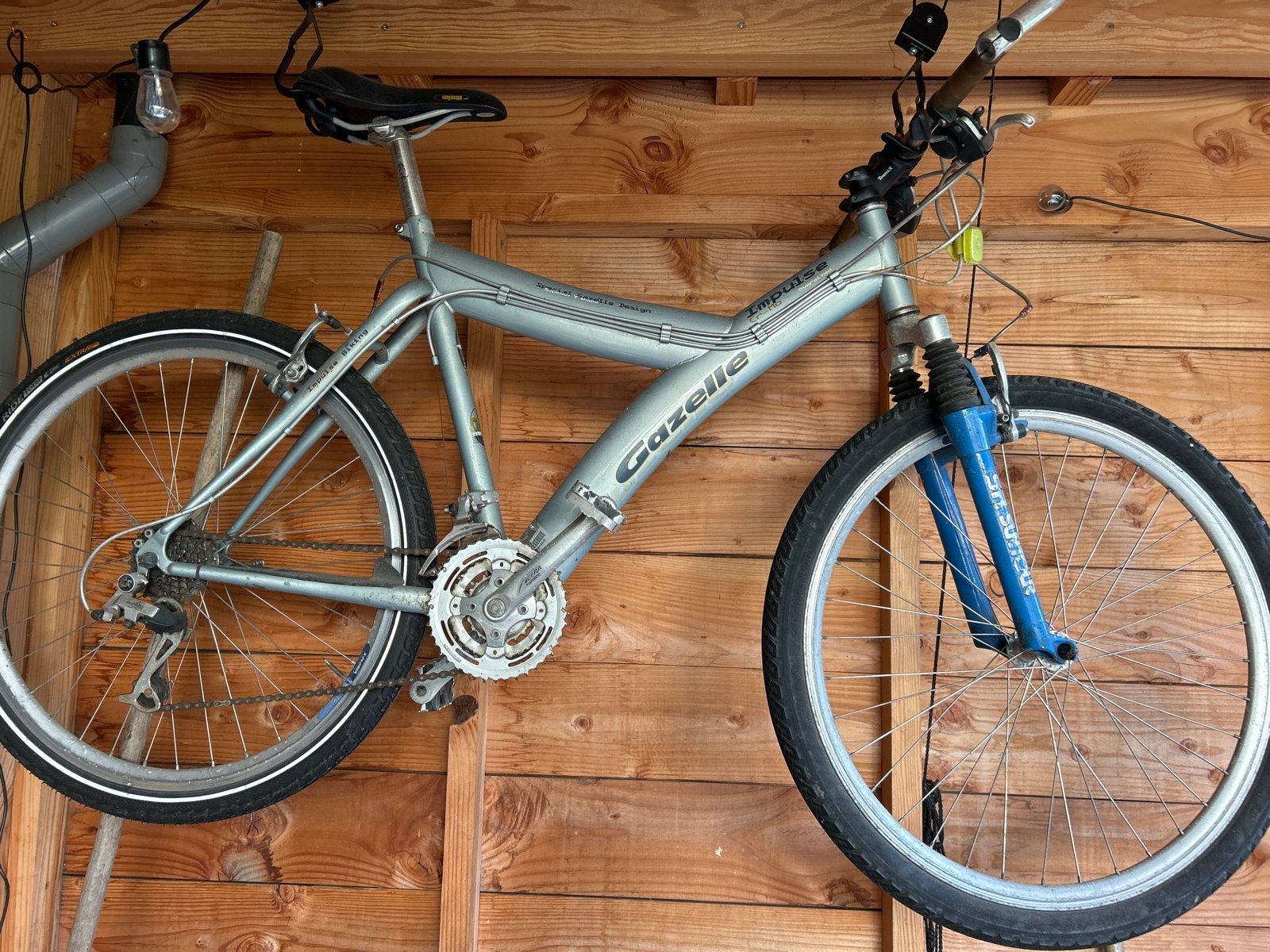 Gazelle Impulse Mountainbike - redelijke staat, Fietsen en Brommers, Ophalen, Gebruikt, Velgrem, Meer dan 20 versnellingen