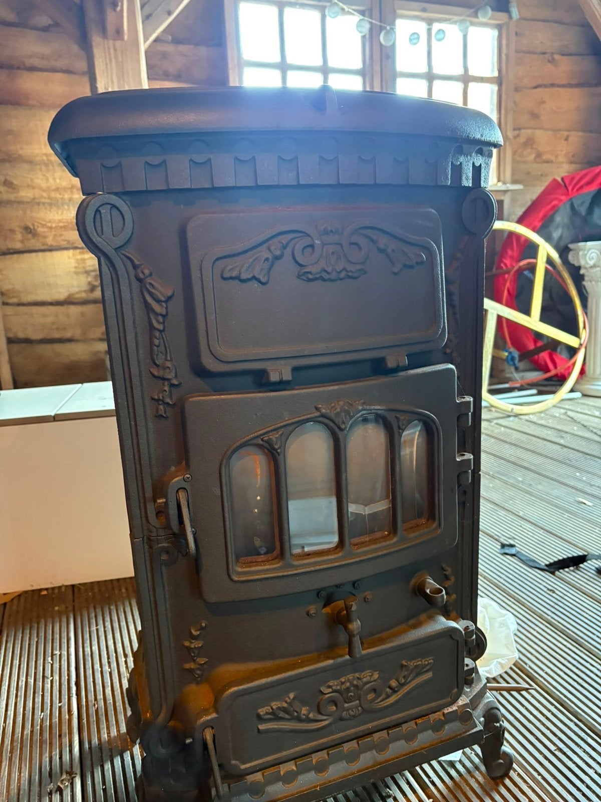 Thermocet Rose Aardgaskachel - 11.5 kW, Ophalen, Gebruikt, Gas, Vrijstaand