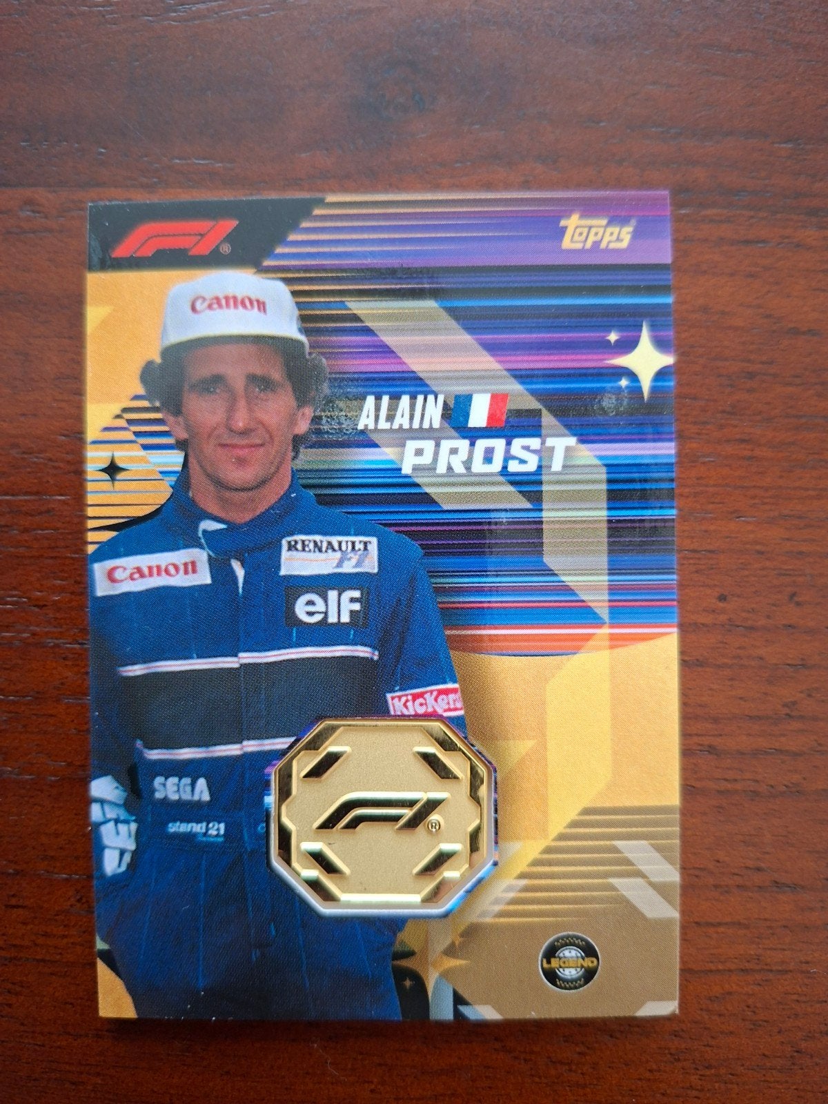 F1 2026 Topps Turbo Attax Alain Prost Relic kaart., Ophalen of Verzenden, Nieuw, Plaatje