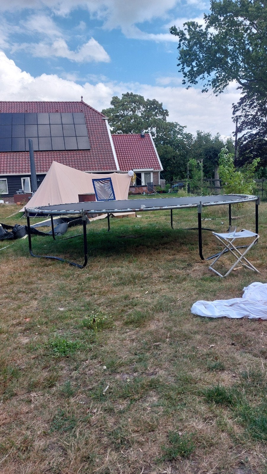 gezocht: Veiligheidsnet Salta trampoline 396cm, Ophalen of Verzenden