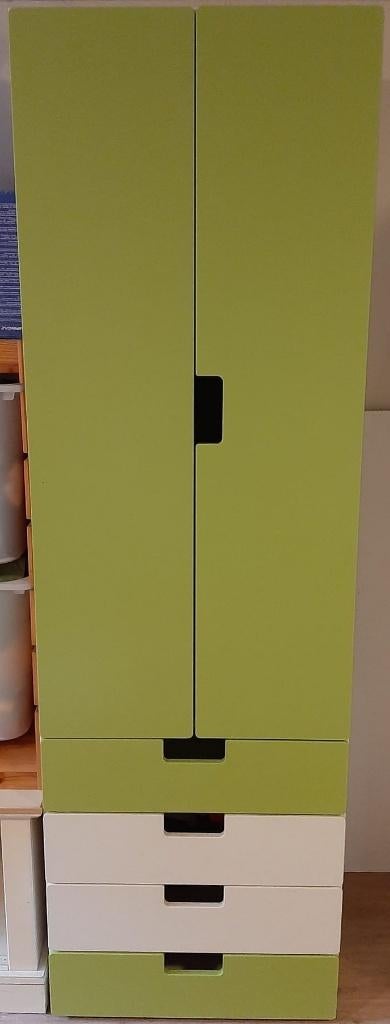 Ikea Stuva kinder kast met groene deuren, 50 tot 100 cm, Zo goed als nieuw, 150 tot 200 cm, Ikea Stuva
