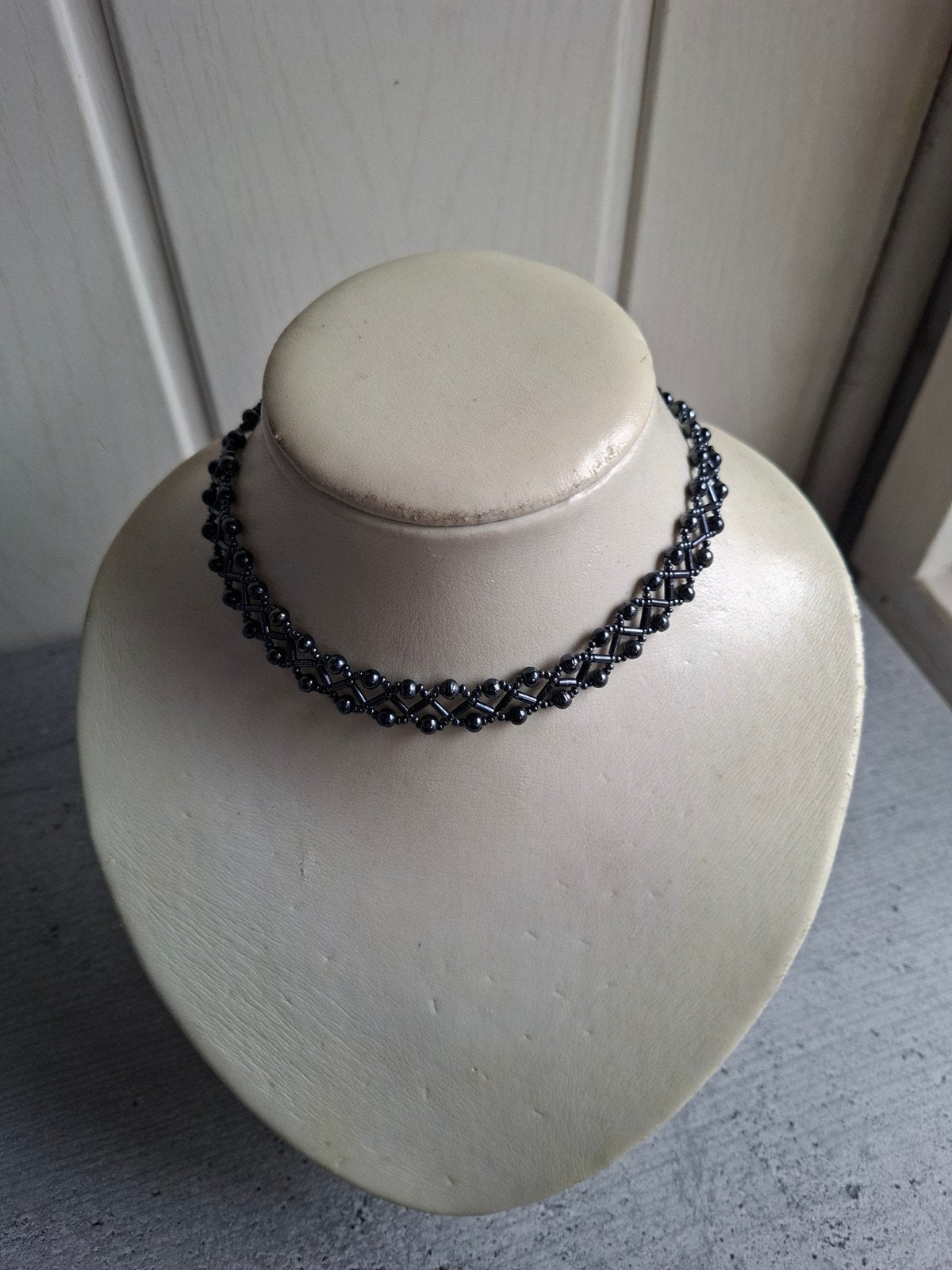 Vintage choker t.e.a.b. opruiming!, Ophalen of Verzenden, Zo goed als nieuw, Overige materialen