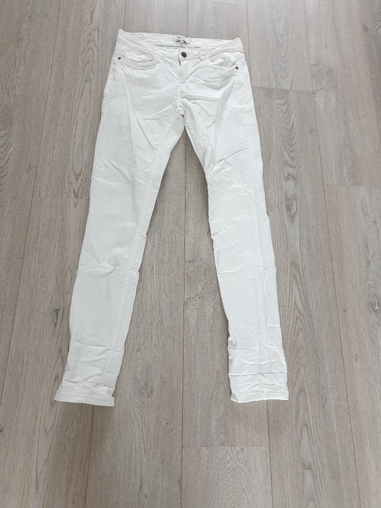 Witte jeans van Sting Maat S, The Sting, Wit, Ophalen of Verzenden, Zo goed als nieuw