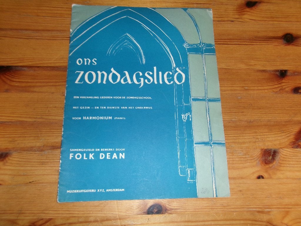 Folk dean - ons zondagslied, Muziek en Instrumenten, Bladmuziek, Zang, Gebruikt, Ophalen of Verzenden, Religie en Gospel