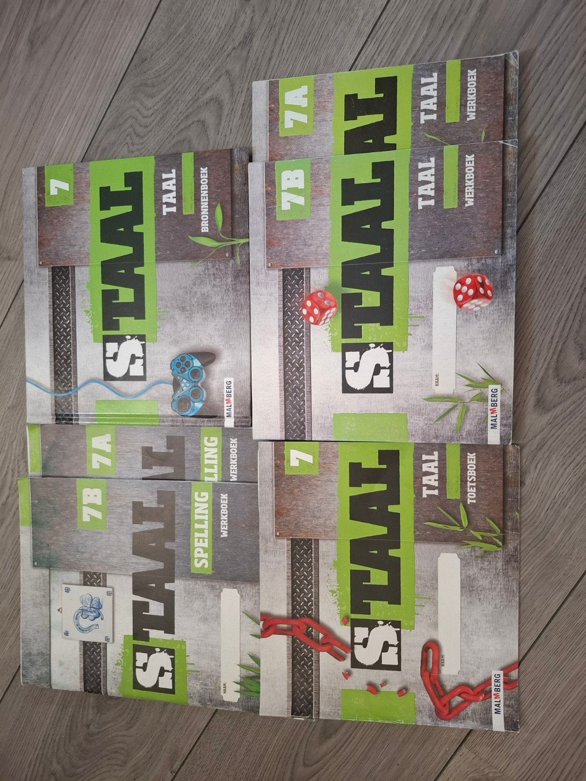 Staal Taal en Spelling Werkboeken Groep 7 (Malmberg), Ophalen, Gelezen, Overige niveaus, Nederlands