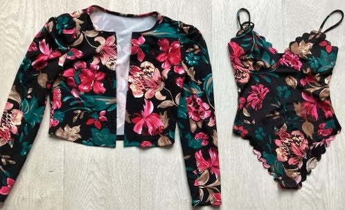 jasje + body maat M van Shein, Kleding | Dames, Maat 38/40 (M), Zwart, Ophalen of Verzenden, Zo goed als nieuw