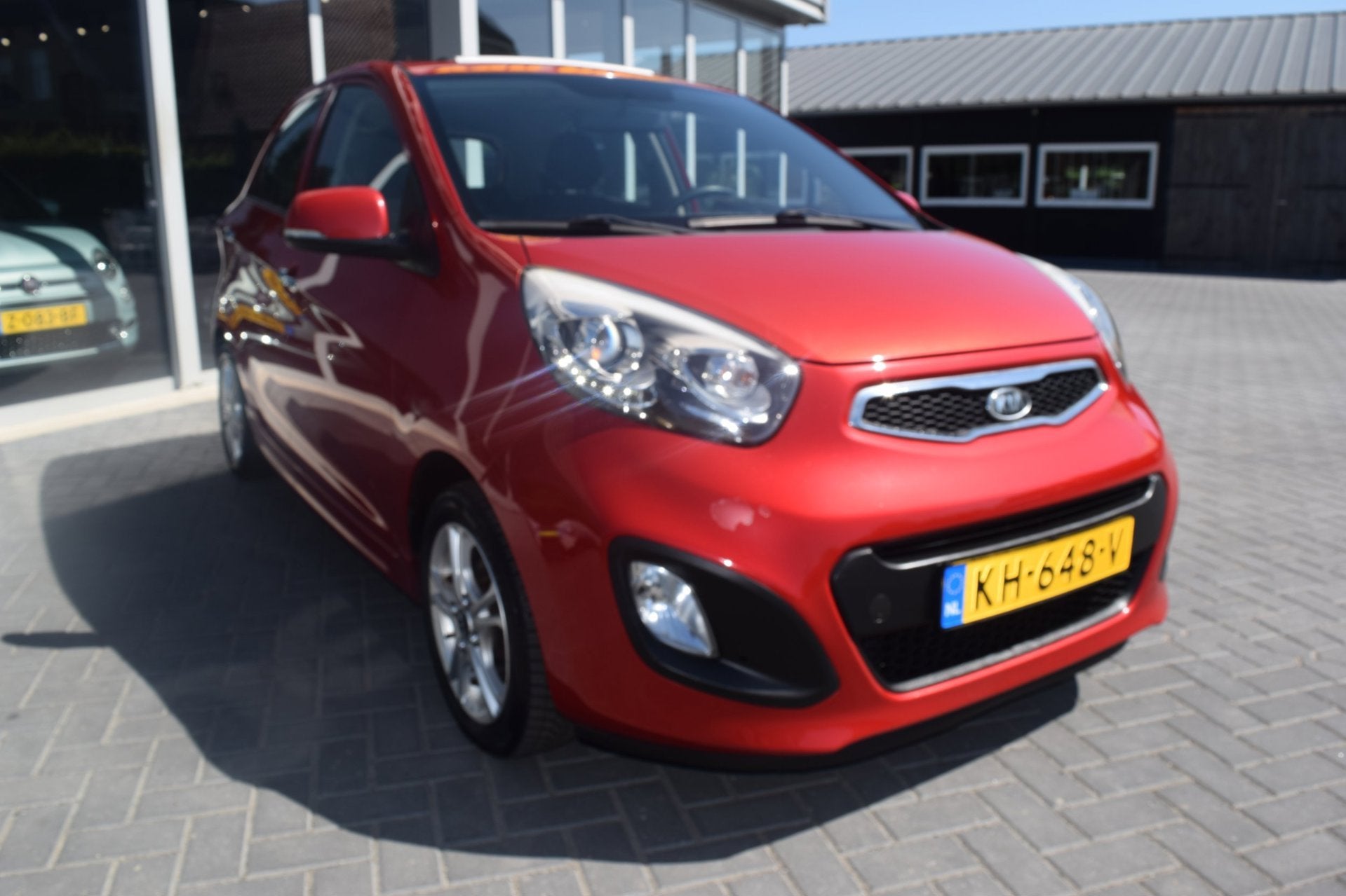 Kia Picanto 1.2 CVVT ISG schuifdak parkeersensoren keyles, Voorwielaandrijving, Euro 5, Gebruikt, Zwart