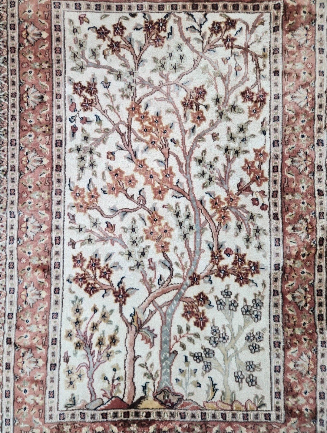 Handgeknoopt oosters Kashmir tapijt Tree of life 122x190cm, 100 tot 150 cm, Perzisch, Klassiek, Oosters, Ophalen of Verzenden
