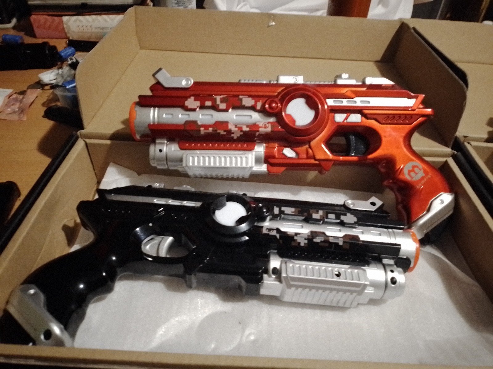 6x laserguns, Kinderen en Baby's, Ophalen of Verzenden, Zo goed als nieuw