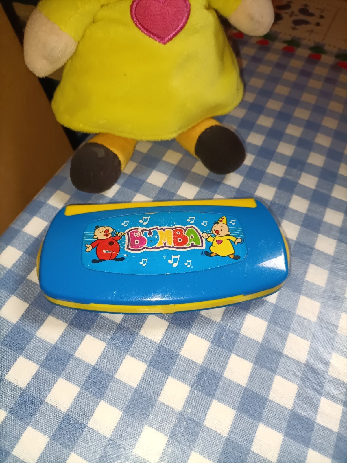 Bumba knuffel 20 cm groot + mondharmonica, Ophalen of Verzenden, Zo goed als nieuw, Overige typen