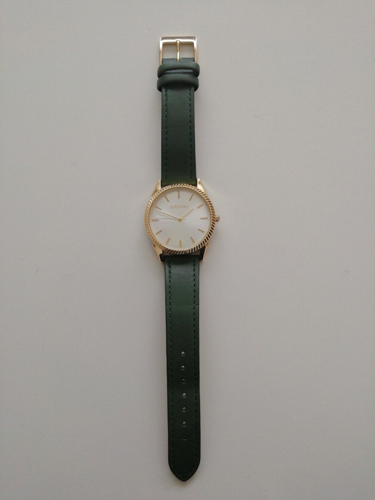 Supertrash horloge groen goud - ongedragen, Ophalen of Verzenden, Nieuw, Overige merken