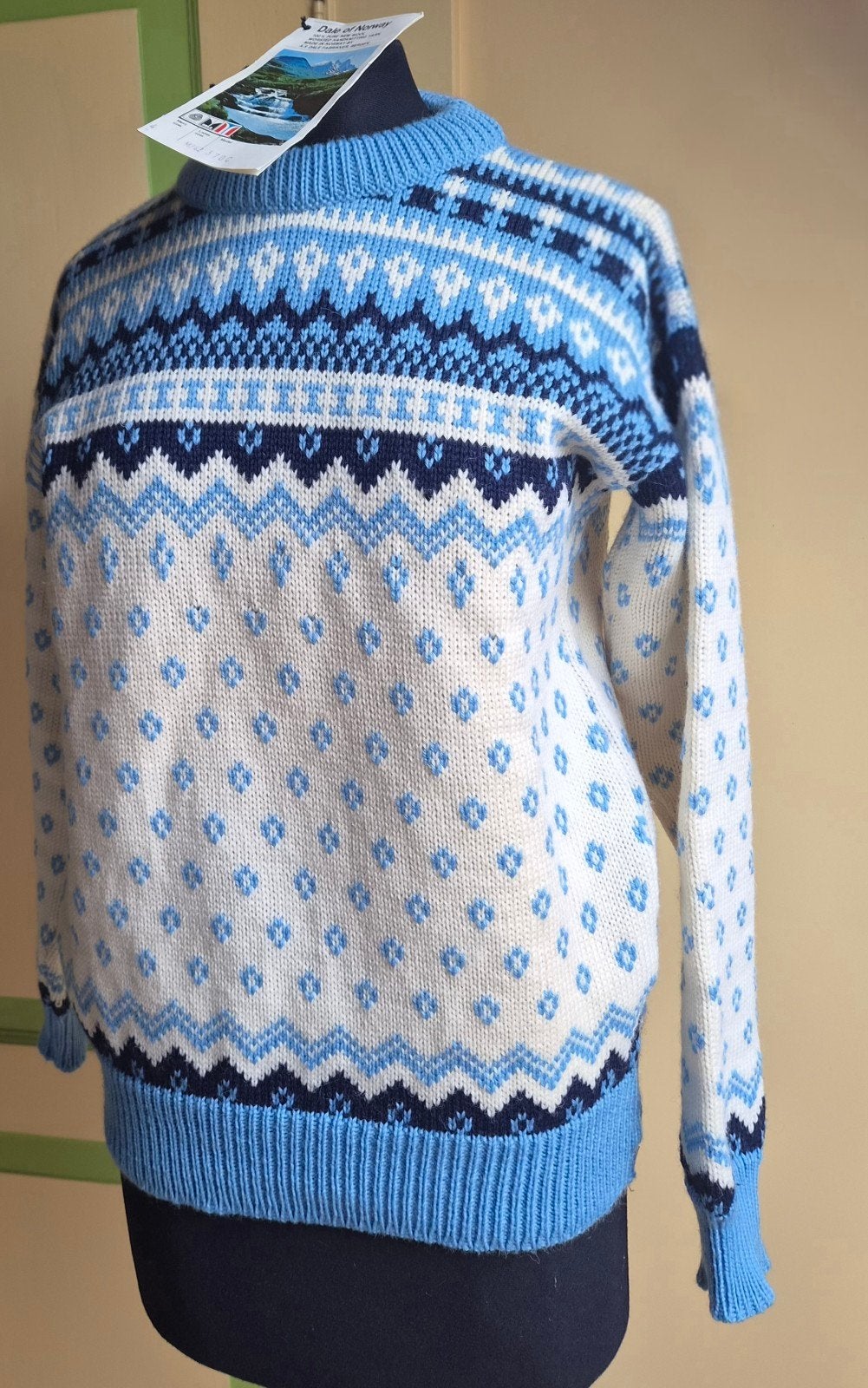 Dale of Norway wollen trui - Maat 40 (L), Dale of Norway, Blauw, Maat 42/44 (L), Ophalen of Verzenden