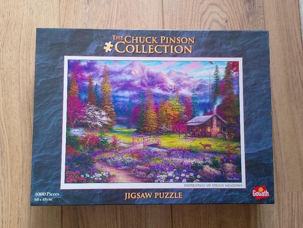 Goliath Chuck Pinson puzzel, Hobby en Vrije tijd, Denksport en Puzzels, Ophalen of Verzenden, 500 t/m 1500 stukjes, Zo goed als nieuw