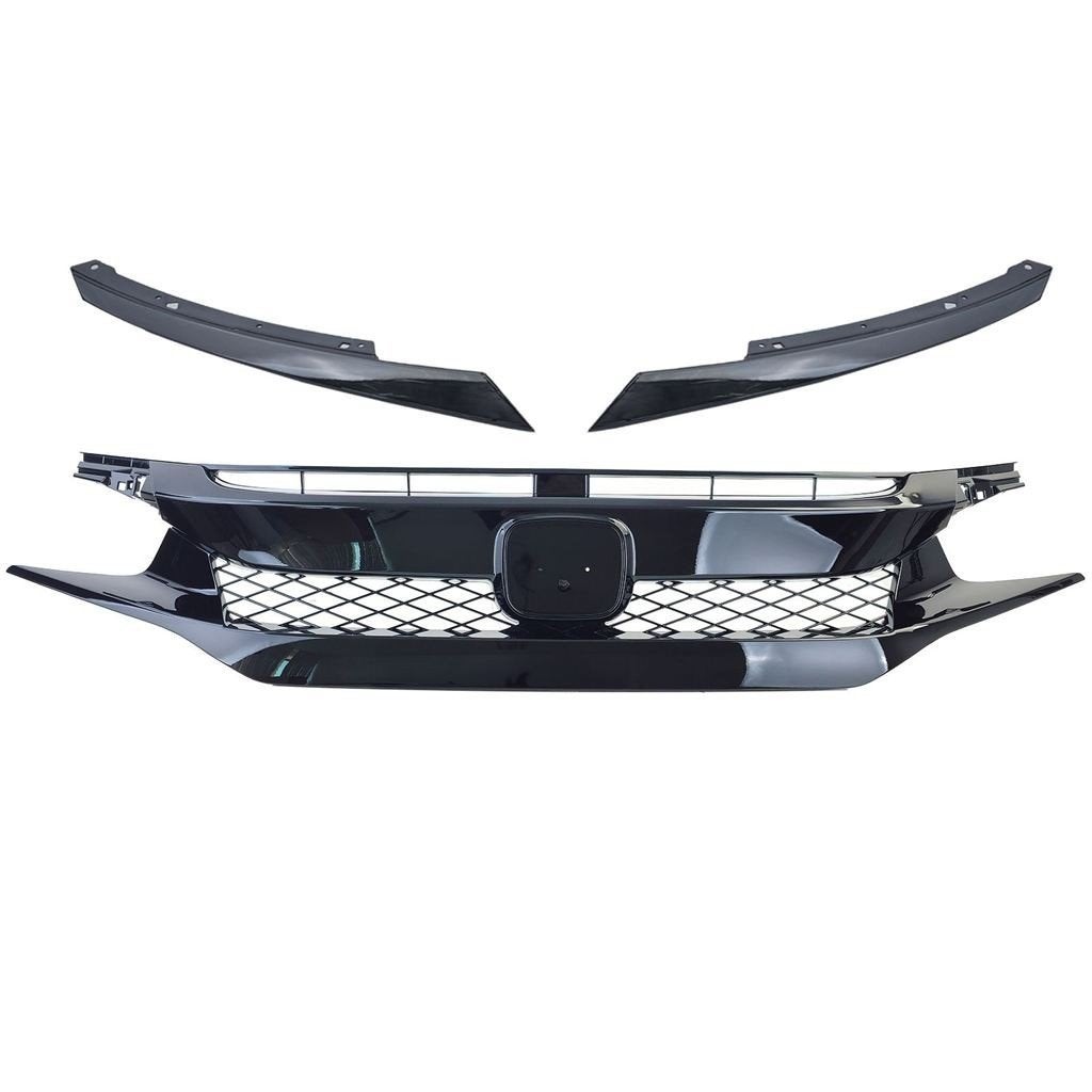 Sport Grill Honda Civic X FC FK TR Performance Glans Zwart, Auto diversen, Verzenden, Automotive Parts, A.parts@hotmail.nl, Trasmolenlaan 12 3447 GZ Woerden