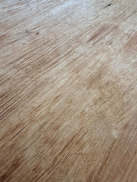 Massief teakhouten bartafel met 7 barkrukken – Troubadour, Ophalen, Landelijk/warm, Gebruikt, 100 tot 150 cm