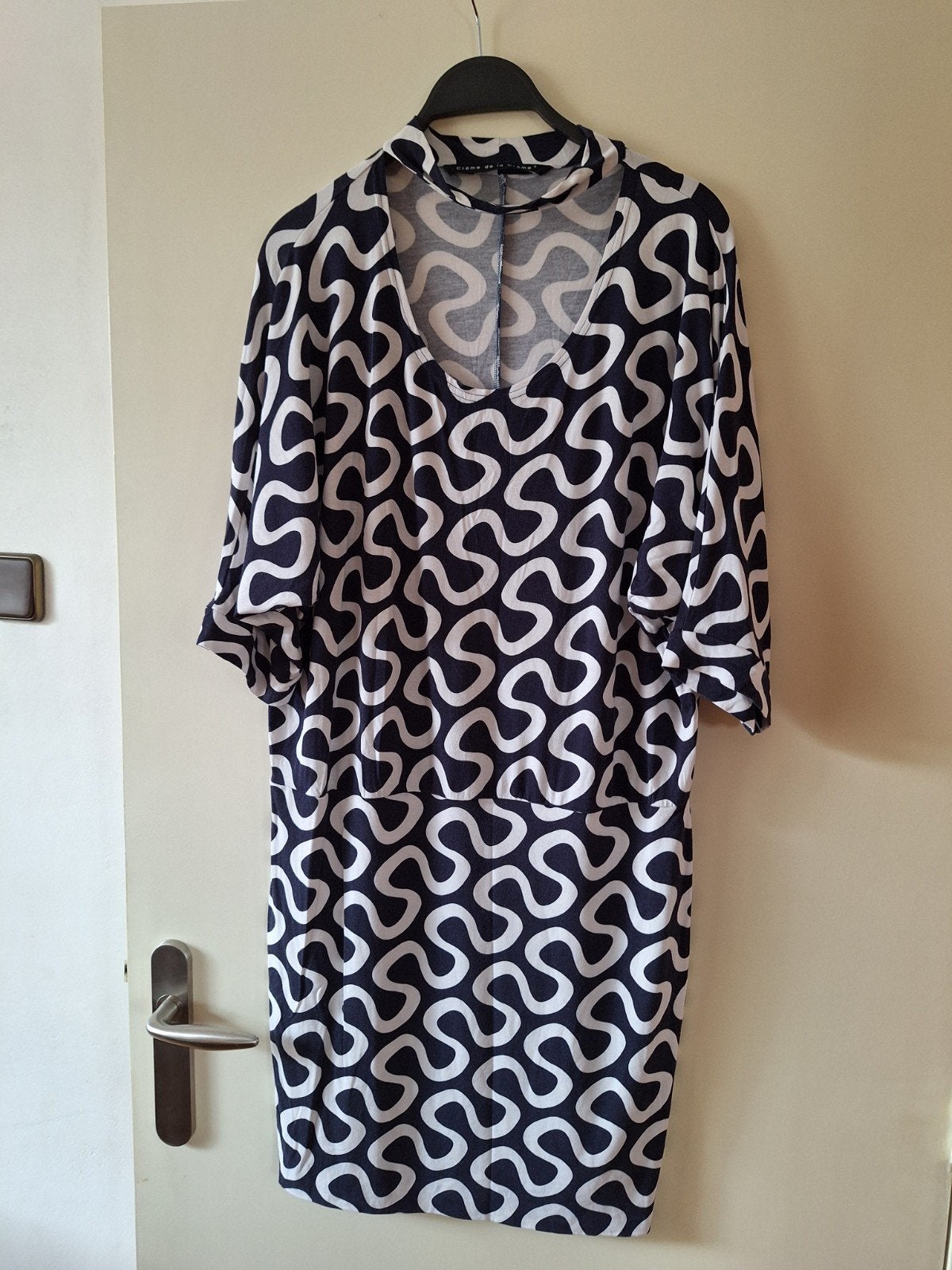 dames jurk creme de la crème maat 42, Kleding | Dames, Jurken, Ophalen of Verzenden, Zo goed als nieuw, Maat 42/44 (L), Beige
