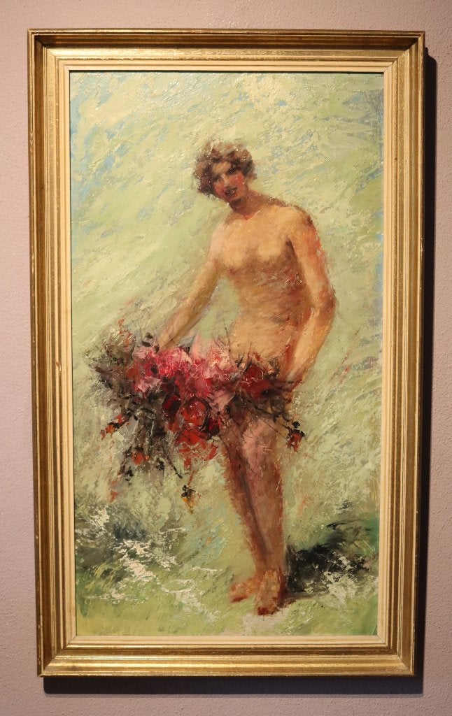 Mooi impressionistisch olieverfpaneel, Antiek en Kunst, Ophalen of Verzenden