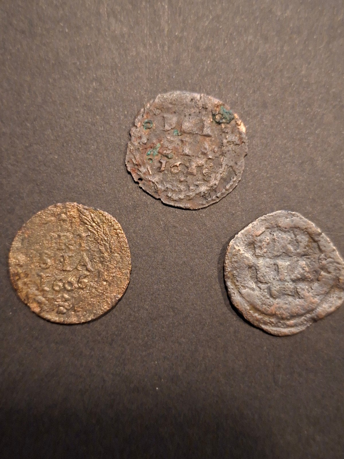 Lotje zeldzamere Friese duiten 1606, 1616 en 1626, Ophalen of Verzenden