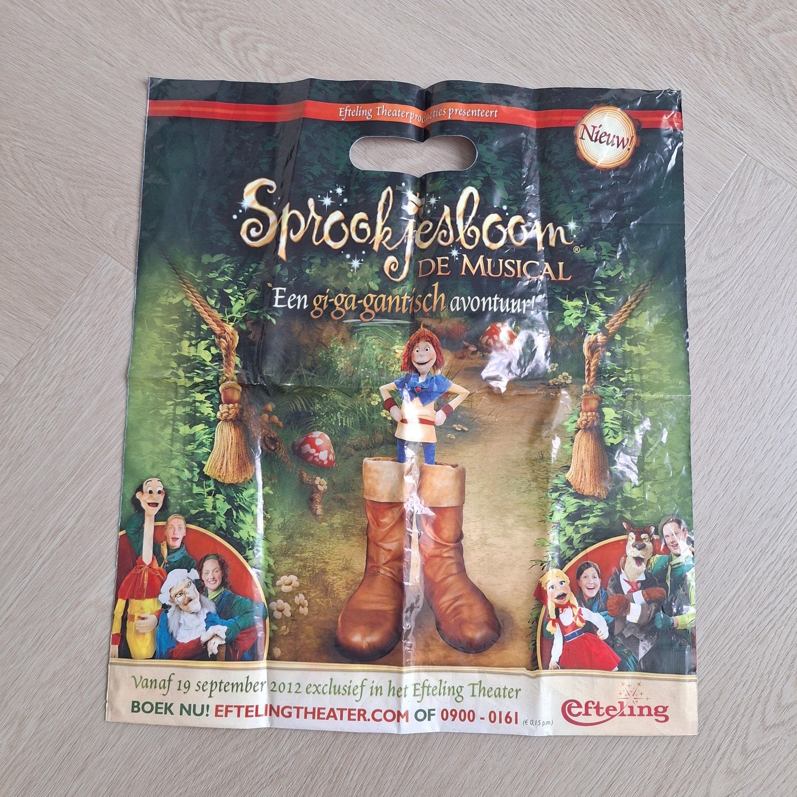Efteling sprookjesboom plastic tasje, Ophalen, Gebruiksvoorwerp, Zo goed als nieuw, Nvt