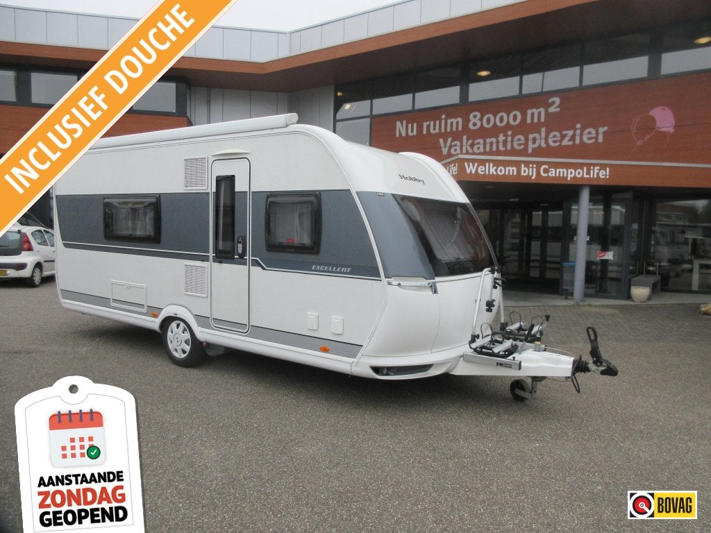 Hobby Excellent 495 WFB MET MOVER EN VASTE LUIFEL, Fietsenrek, Lengtebed, Hobby, Tot en met 4