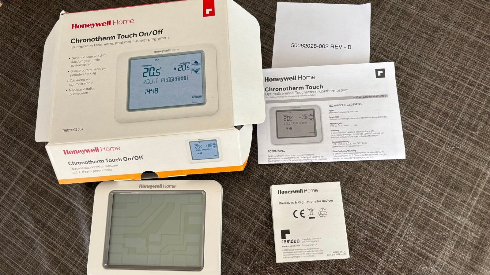Honeywell touchscreen klokthermostaat, Ophalen, Zo goed als nieuw