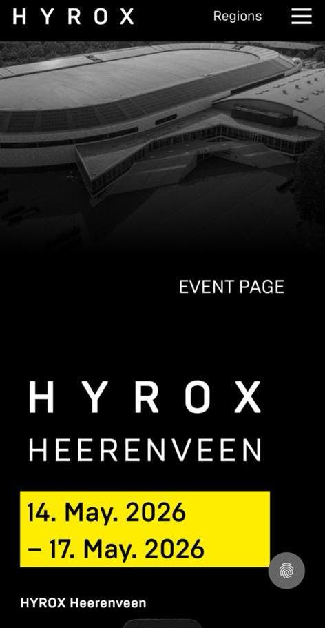 Hyrox Heerenveen zaterdag 16 mei, Eén persoon