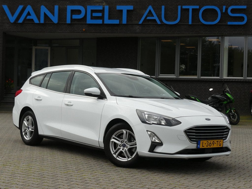 Ford Focus Wagon 1.0 EcoBoost Edition Business / Camera / Tr, Auto's, Stof, Gebruikt, 100 pk, Wit