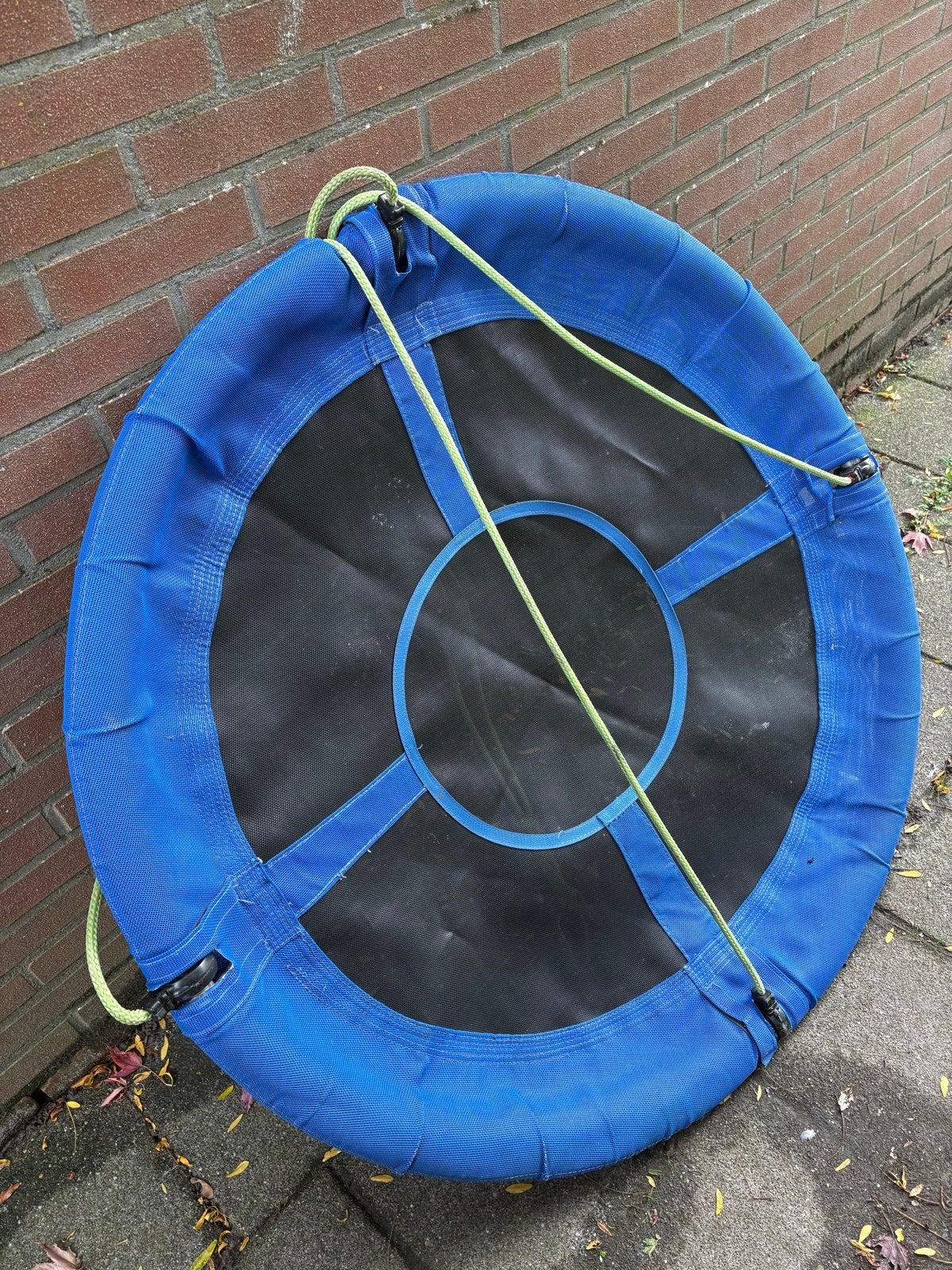 Blauwe schommelschotel voor buiten, zo goed als nieuw, Ophalen of Verzenden, Zo goed als nieuw, Schommel