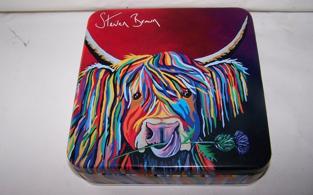 Steven Brown Lizzie McCoo Salted Caramel Fudge Blik 15x15, Verzamelen, Ophalen of Verzenden, Zo goed als nieuw, Overige, Overige merken