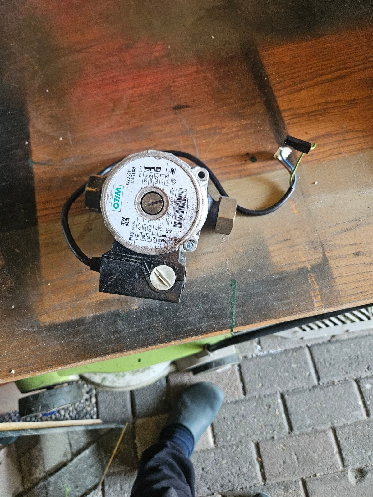 Wilo RS 15/6-3 circulatiepomp, Ophalen of Verzenden, Gebruikt, Elektrisch, Overige typen