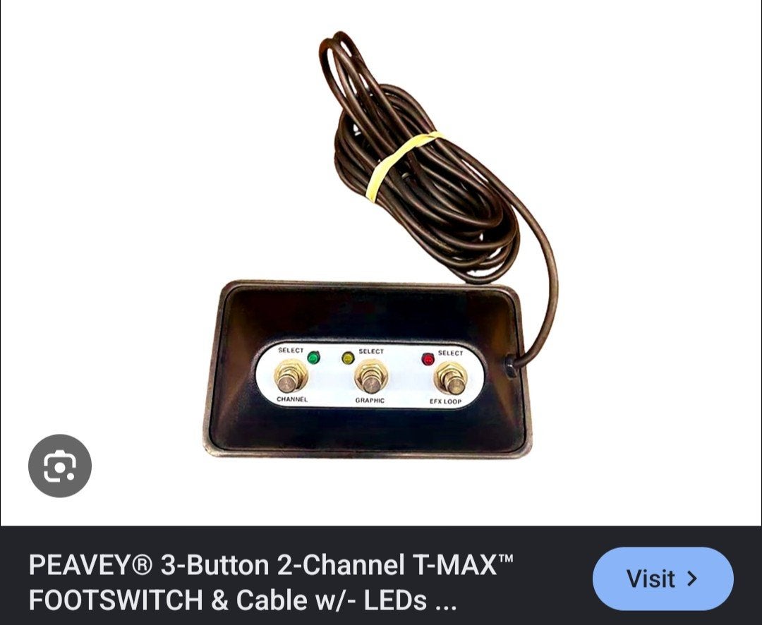 Gezocht: Peavey T-Max footswitch, Ophalen of Verzenden, Zo goed als nieuw, Minder dan 50 watt