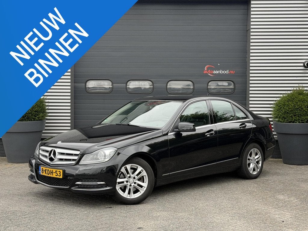 Mercedes-Benz C-klasse 220 CDI Avantgarde | Camera | Harmon, Auto's, Automaat, Euro 5, Zwart, 4 cilinders