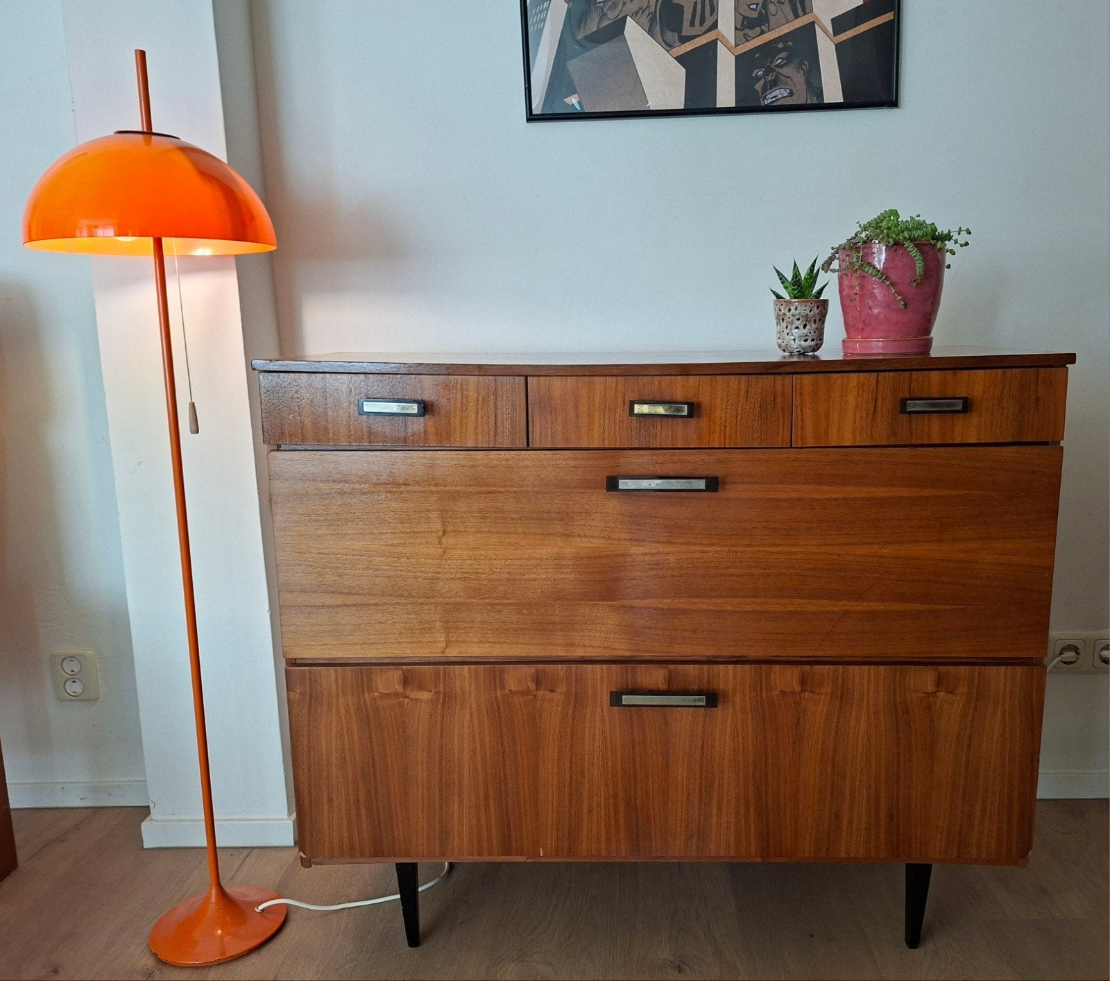 vintage kast, Huis en Inrichting, Kasten | Dressoirs, Ophalen, Gebruikt, 25 tot 50 cm, 50 tot 100 cm