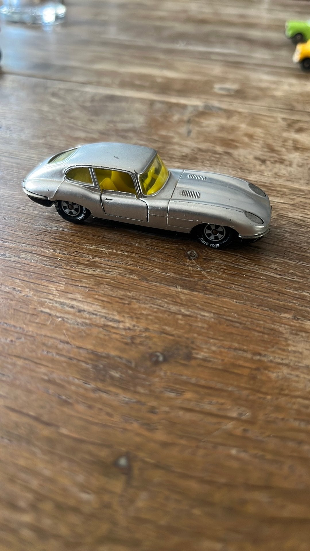 Vintage Siku V294 Jaguar E-Type 2+2 metallic zilver, Ophalen of Verzenden, Gebruikt, Auto