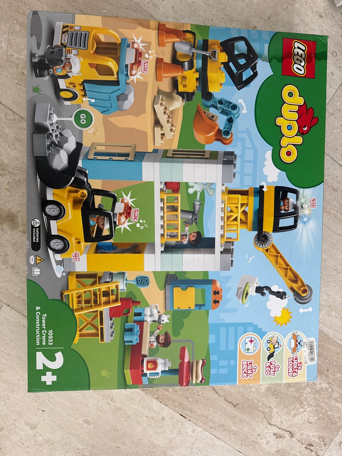 Lego Duplo Torenkraan & Bouwplaats 10933 - Nieuw, Overige thema's, Nieuw, Ophalen of Verzenden, Duplo