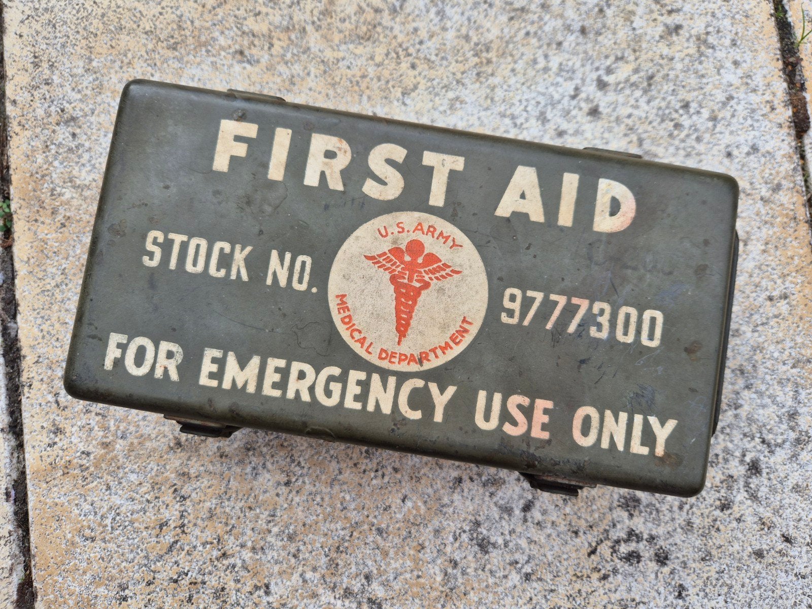 US WWII Medical Department Vehicle First-Aid Kit #9777300, Verzenden, Landmacht, Amerika