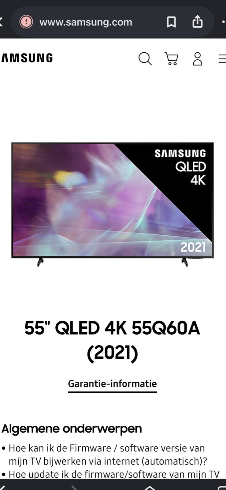 Samsung 55" QLED 4K 55Q60A (2021) Smart TV