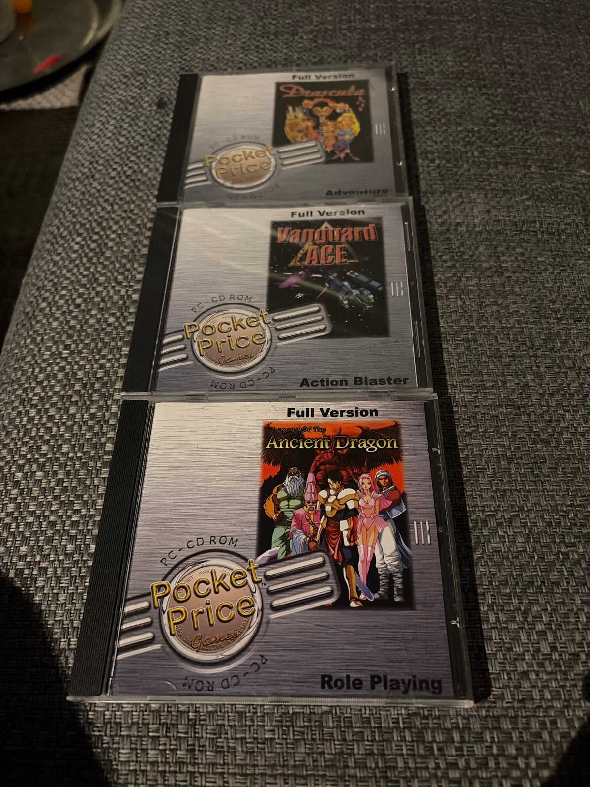 PC CD-ROM Spellen:Ancient Dragon.Sealed Vanguard Ace,Dracula, Gebruikt, 1 speler, Ophalen of Verzenden, Role Playing Game (Rpg)
