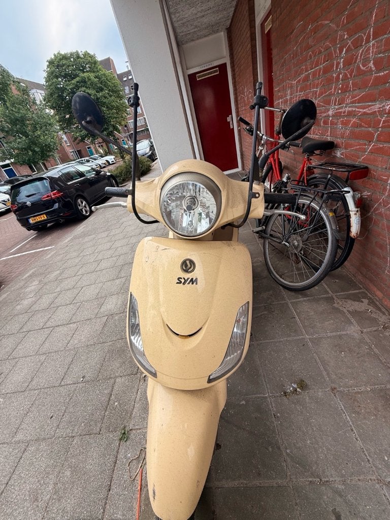 SYM Fiddle II 50S scooter – blauw kenteken – €100, Ophalen, Gebruikt, Benzine, Fiddle